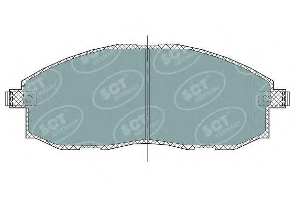 Комплект тормозных колодок, диско SP324 SCT