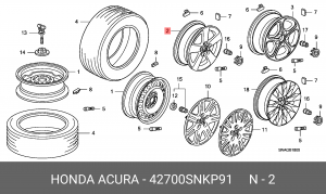 Диск колеса 42700SNKP91 HONDA
