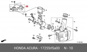 Деталь 17255RL5A00 HONDA