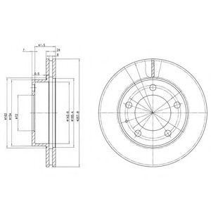 Тормозной диск BG2779 DELPHI