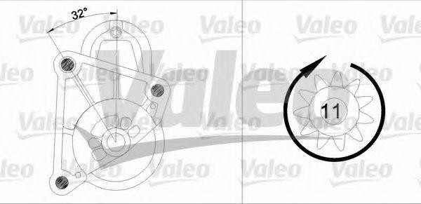 Стартер 455943 VALEO PHC