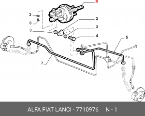 Усилитель тормозной системы 7710976 ALFA FIAT LANCIA