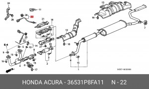 Лямбда-зонд 36531P8FA11 HONDA