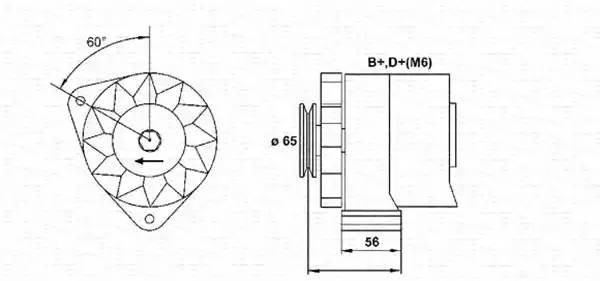 Генератор 943356090010 MAGNETI MARELLI