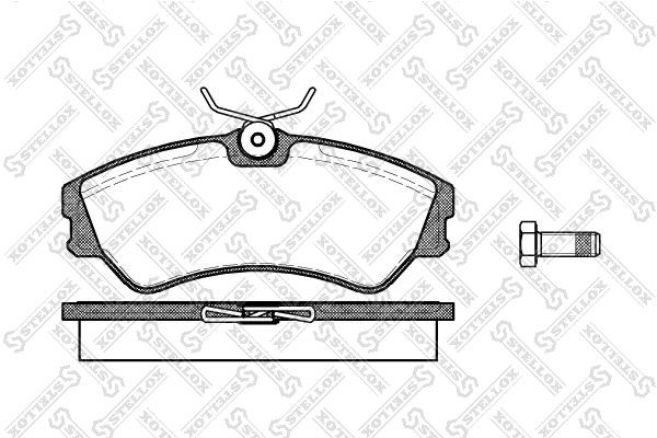 Колодки тормозные дисковые 394-000-SX STELLOX