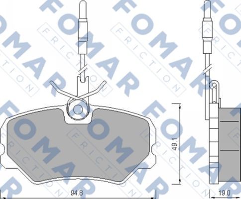 Колодки тормозные дисковые 51443981 ROULUNDS BRAKING