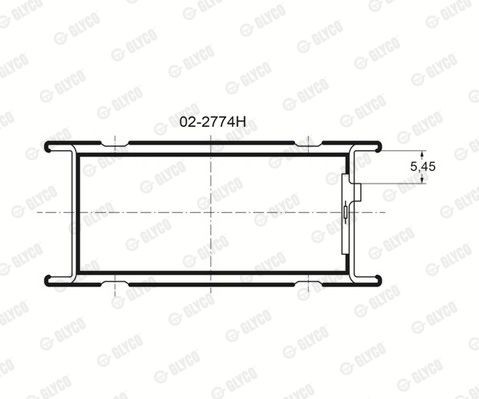 Подшипник 02-2774H GLYCO