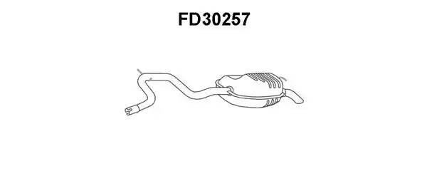 Глушитель выхлопных газов конечный FD30257 VENEPORTE