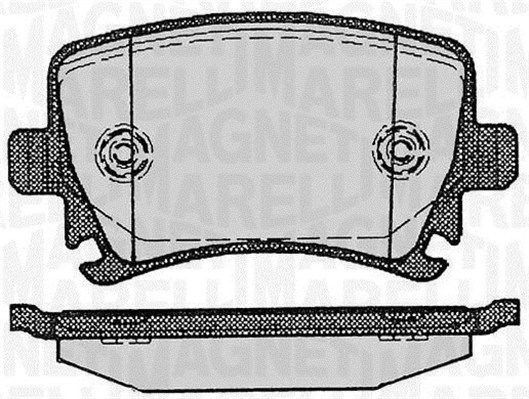 Комплект тормозных колодок, диско 430216171034 MAGNETI MARELLI