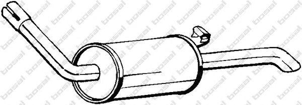 Глушитель выхлопных газов конечный 154999 BOSAL