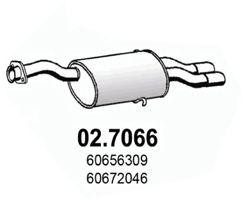 Глушитель выхлопных газов конечный 027066 ASSO