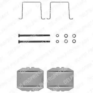 Комплектующие, колодки дискового тормоза LX0122 DELPHI