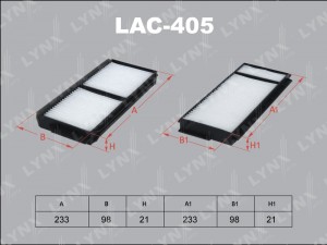 Фильтр салона LAC-405 LYNXAUTO