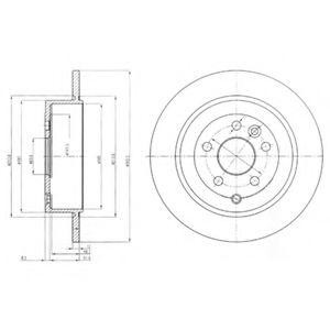 Диск тормозной BG4124 DELPHI