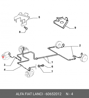 Датчик, частота вращения колеса 60652012 ALFA FIAT LANCIA
