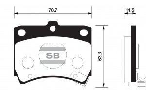 Колодки тормозные дисковые SP1049 SANGSIN