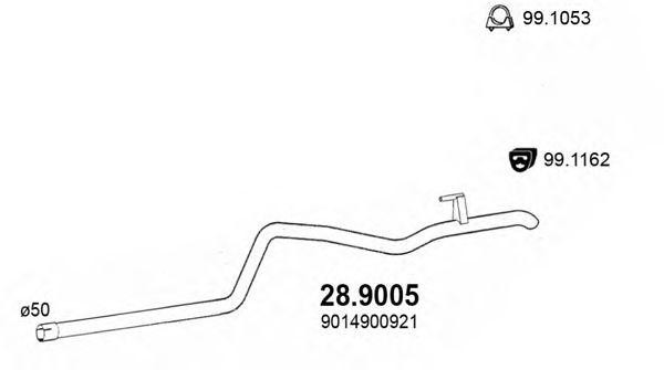 Выпускной трубопровод 289005 ASSO
