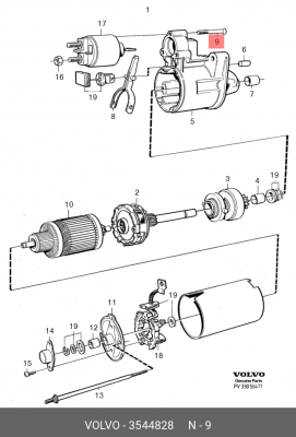 Болт 3544828 VOLVO
