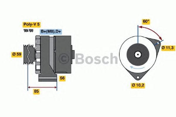 Генератор 0120468036 BOSCH