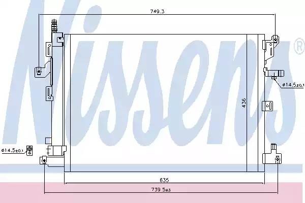 Конденсатор, кондиционер 940089 NISSENS