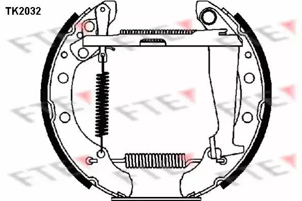 Комплект тормозных колодок TK2032 FTE