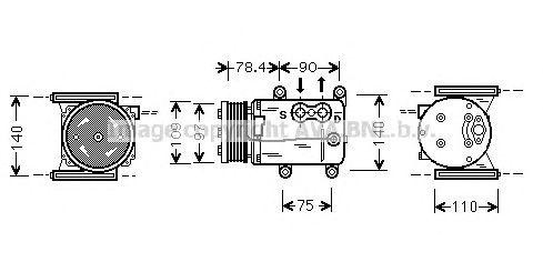 Компрессор, кондиционер JRK026 AVA