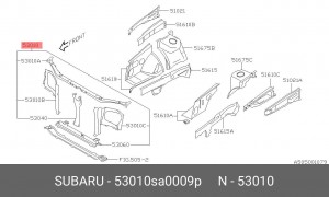 Деталь 53010SA0009P SUBARU