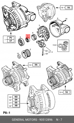 Подшипник 90512896 GENERAL MOTORS
