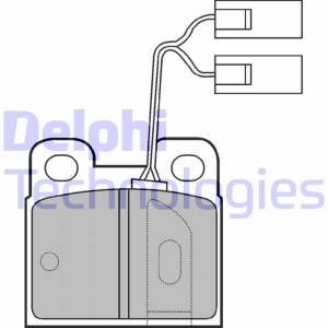 Комплект тормозных колодок, диско LP824 DELPHI