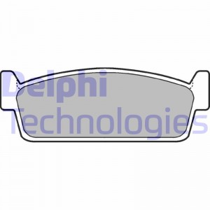 Комплект тормозных колодок, диско LP646 DELPHI