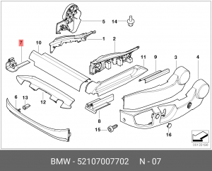 Деталь 52 10 7 007 702 BMW
