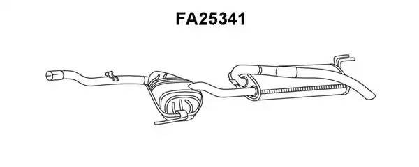 Глушитель выхлопных газов конечный FA25341 VENEPORTE