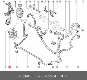 Насос ГУР 8200709234 RENAULT