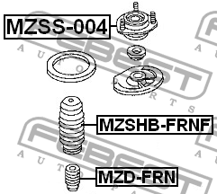 Опора амортизатора подвески MZSS-004 FEBEST