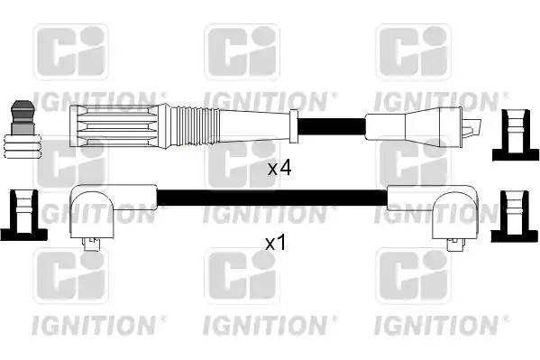 Ккомплект проводов зажигания XC539 QUINTON HAZELL