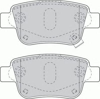 Комплект тормозных колодок, диско FSL1649 FERODO