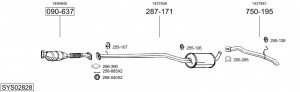 Выпускной трубопровод 831-903 BOSAL