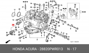 Датчик скорости 28820PWR013 HONDA