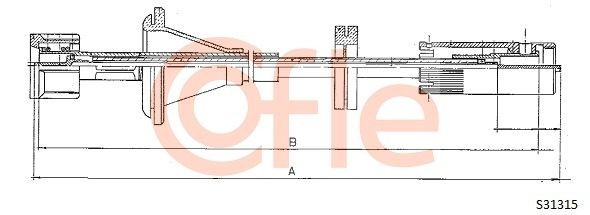 Трос спидометра S31315 COFLE