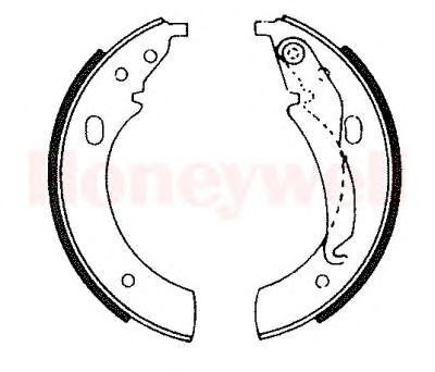 Комплект тормозных колодок 361028B BENDIX JURID