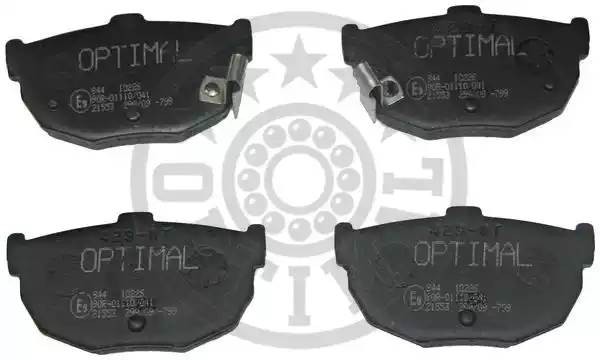 Комплект тормозных колодок, диско 9603 OPTIMAL