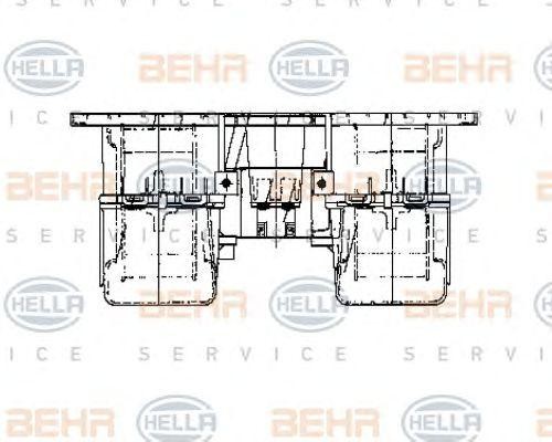 Электродвигатель, вентиляция салона 8EW009160791 HELLA
