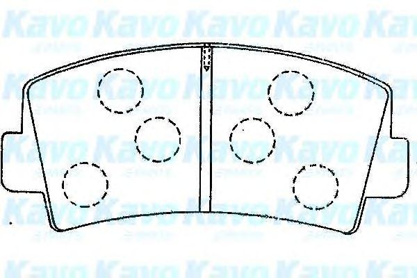Комплект тормозных колодок, диско BP-4565 KAVO PARTS
