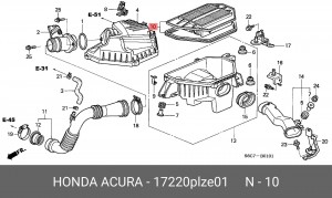 Воздушный фильтр 17220PLZE01 HONDA