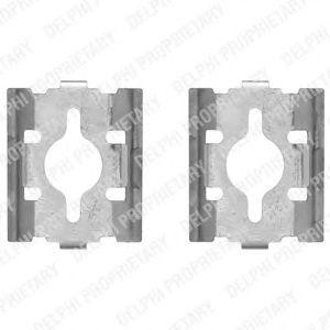 Комплектующие, колодки дискового тормоза LX0328 DELPHI