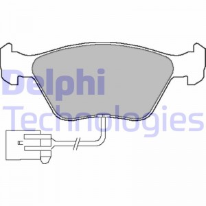 Комплект тормозных колодок, диско LP1598 DELPHI
