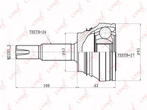 ШРУС CO-7501 LYNXAUTO