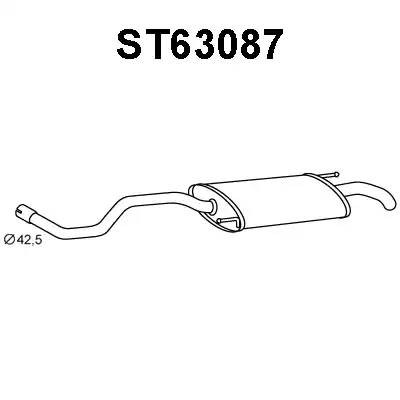 Глушитель выхлопных газов конечный ST63087 VENEPORTE