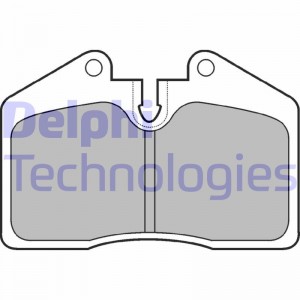Комплект тормозных колодок, диско LP672 DELPHI