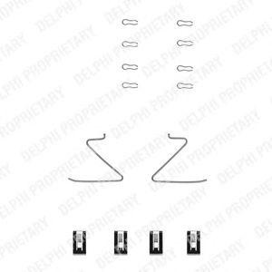 Комплектующие, колодки дискового тормоза LX0276 DELPHI